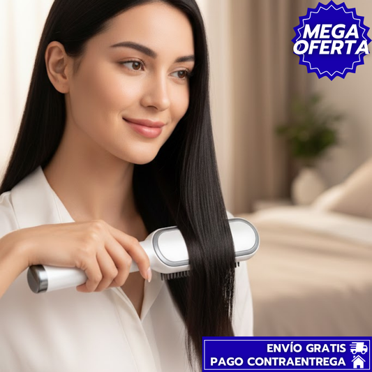 Cepillo alisador™: profesional que reduce el frizz, aporta brillo y alisa más rápido sin dañar tu cabello.