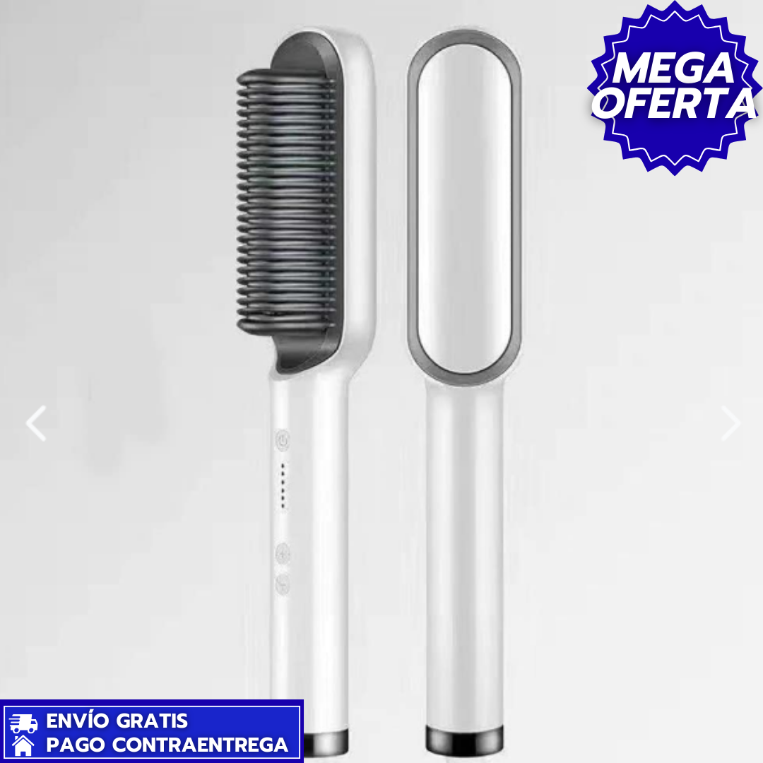 Cepillo alisador™: profesional que reduce el frizz, aporta brillo y alisa más rápido sin dañar tu cabello.