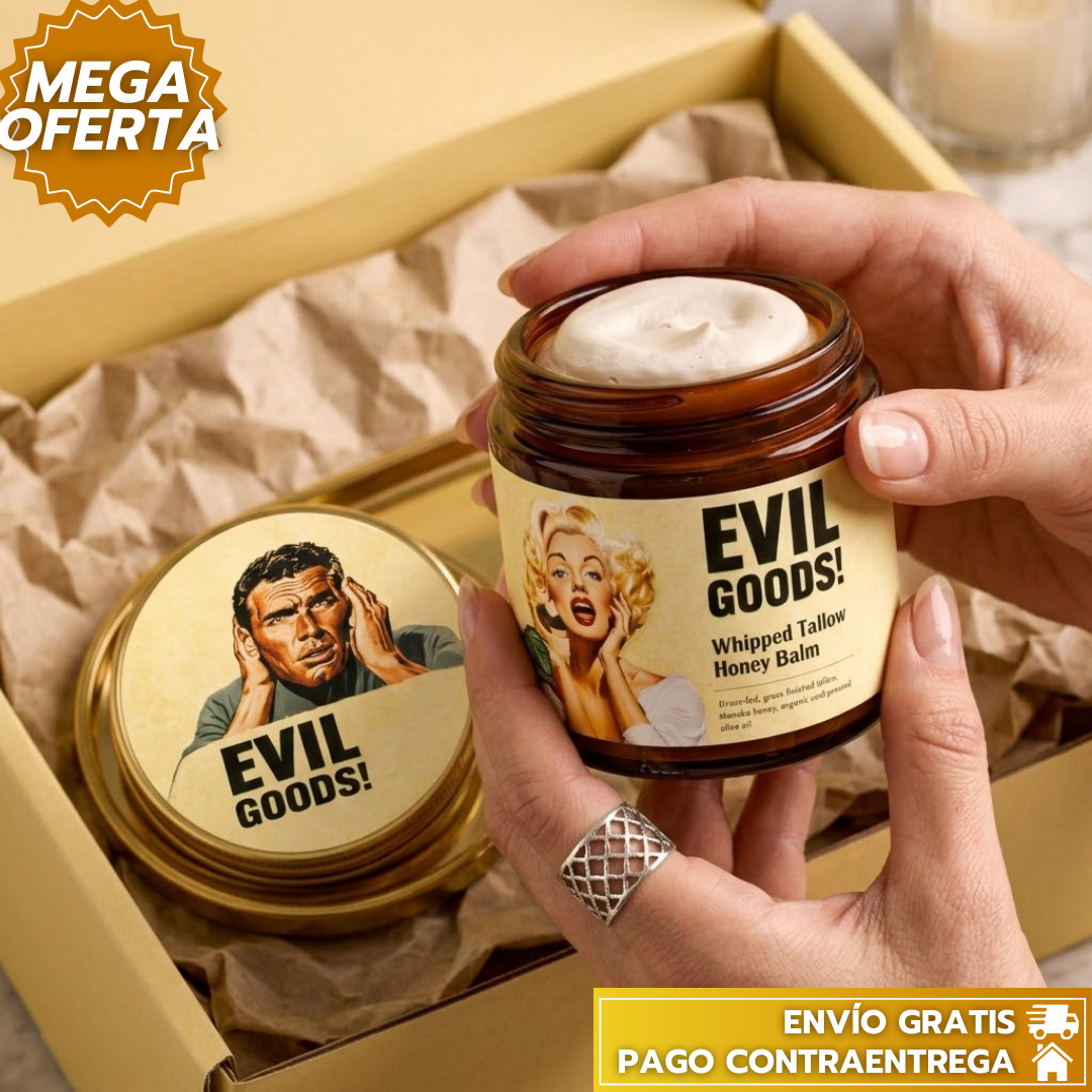 EvilGoods™ORIGINAL: Hidratante natural de sebo y miel de Manuka para rostro, cuerpo y labios 💧✨