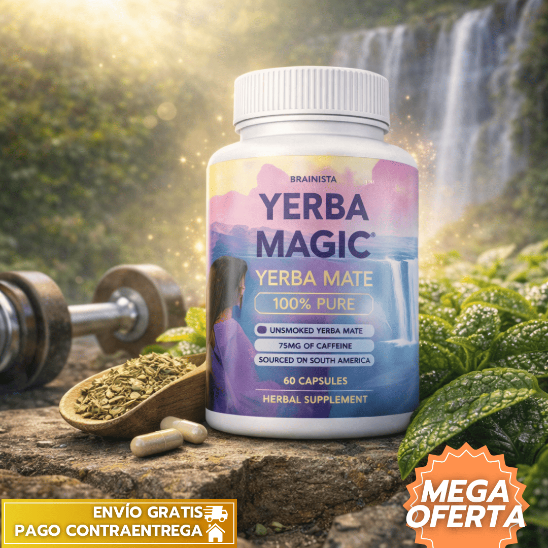 YerbaMagic™: Suplemento ORIGINAL de yerba mate en cápsulas que aporta energía natural y apoya la concentración. ⚡✨