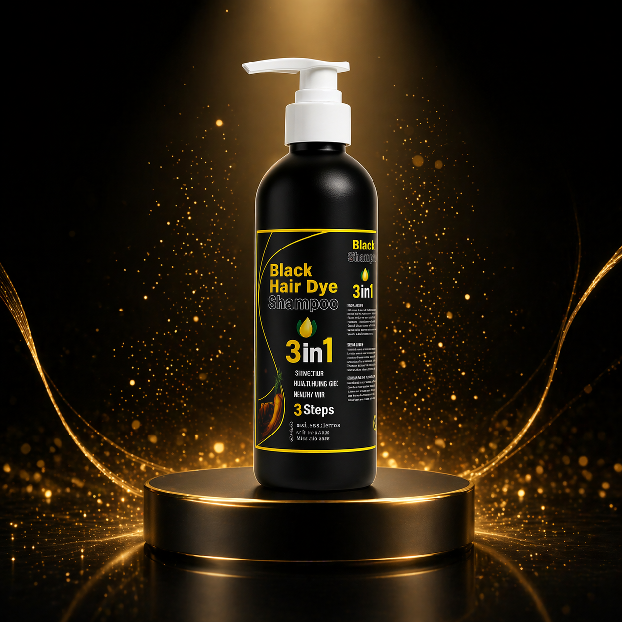 HairShade™🖤: Champú Colorante que Oscurece el Cabello al Instante mientras Limpia✨, Cubre Canas y Aporta Brillo Intenso en Cada Lavado
