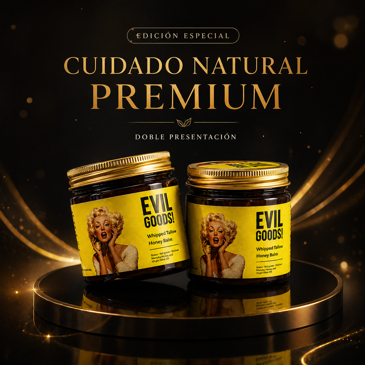 Oferta Especial 2x1 🔥EvilGoods™: Bálsamo de sebo de res que nutre, repara y suaviza la piel de forma natural.