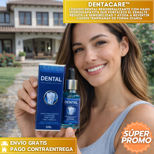 DentaCare™ 🦷: Líquido Dental Remineralizante con Nano Hidroxiapatita que Fortalece el Esmalte ✨, Reduce la Sensibilidad y Ayuda a Revertir Caries Tempranas de Forma Diaria
