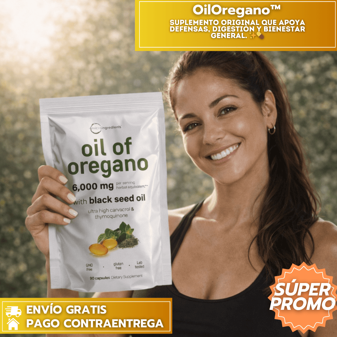 OilOregano™: Suplemento ORIGINAL que apoya defensas, digestión y bienestar general. ✨💊