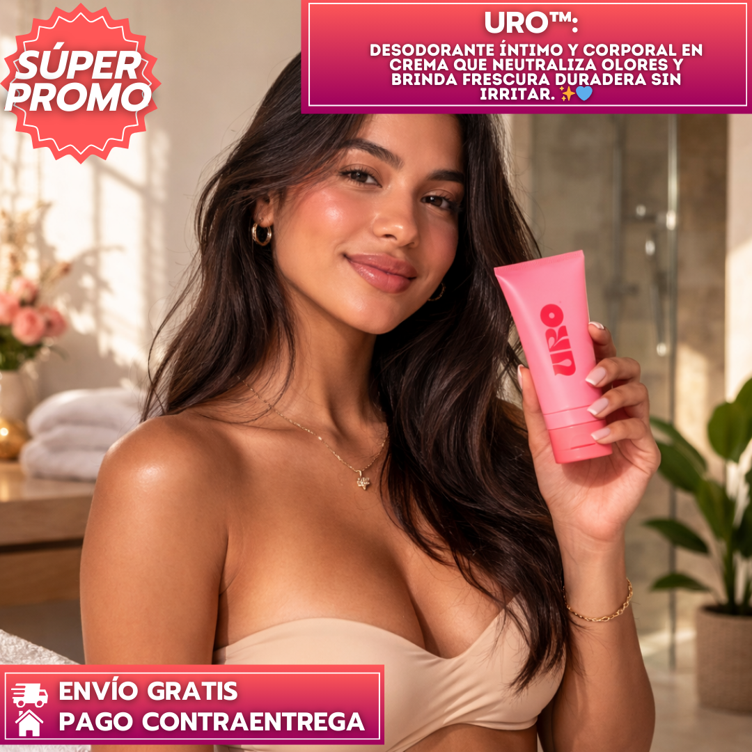 URO™: Desodorante íntimo y corporal en crema que neutraliza olores y brinda frescura duradera sin irritar. ✨💙