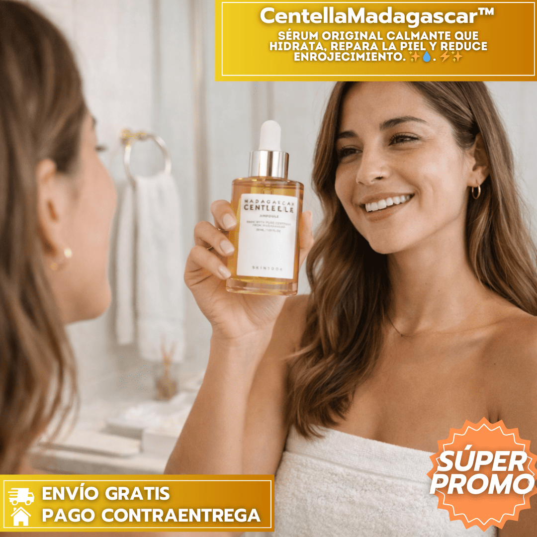 CentellaMadagascar™: Sérum ORIGINAL calmante que hidrata, repara la piel y reduce enrojecimiento. ✨💧