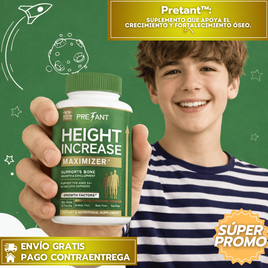 Pretant™: Suplemento que apoya el crecimiento y fortalecimiento óseo. ✨🦴