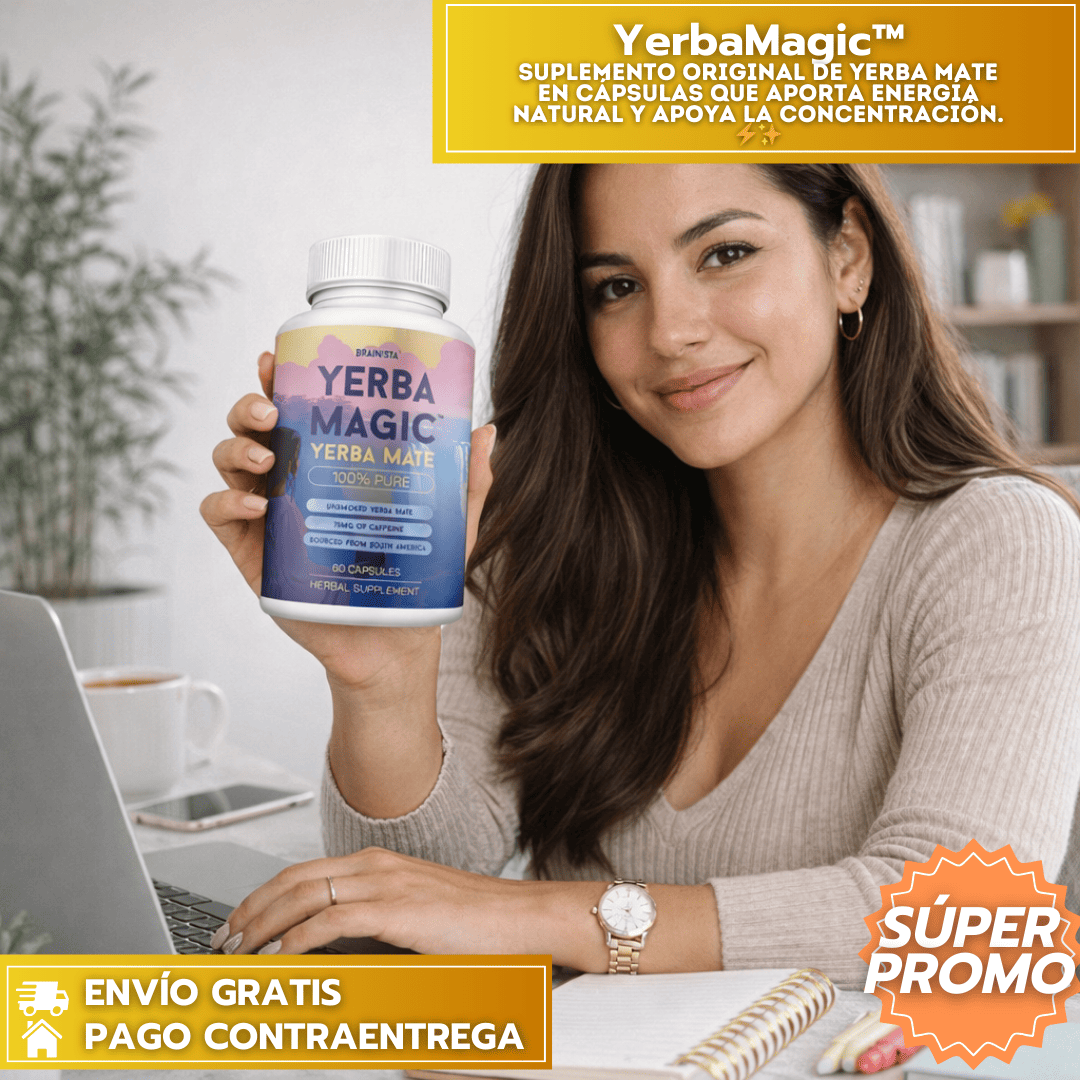 YerbaMagic™: Suplemento ORIGINAL de yerba mate en cápsulas que aporta energía natural y apoya la concentración. ⚡✨
