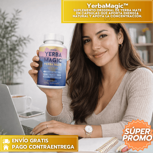 YerbaMagic™: Suplemento ORIGINAL de yerba mate en cápsulas que aporta energía natural y apoya la concentración. ⚡✨