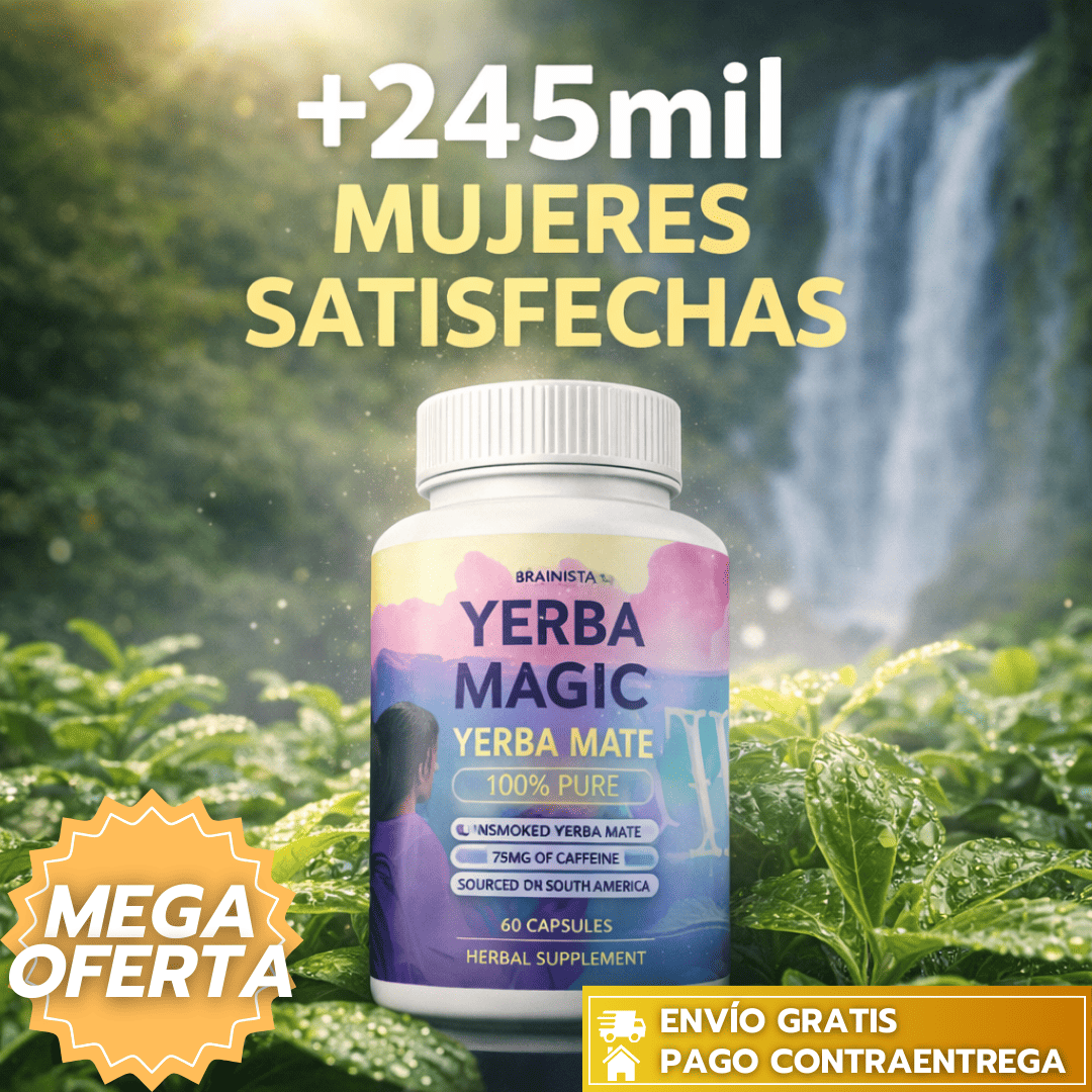 YerbaMagic™: Suplemento ORIGINAL de yerba mate en cápsulas que aporta energía natural y apoya la concentración. ⚡✨