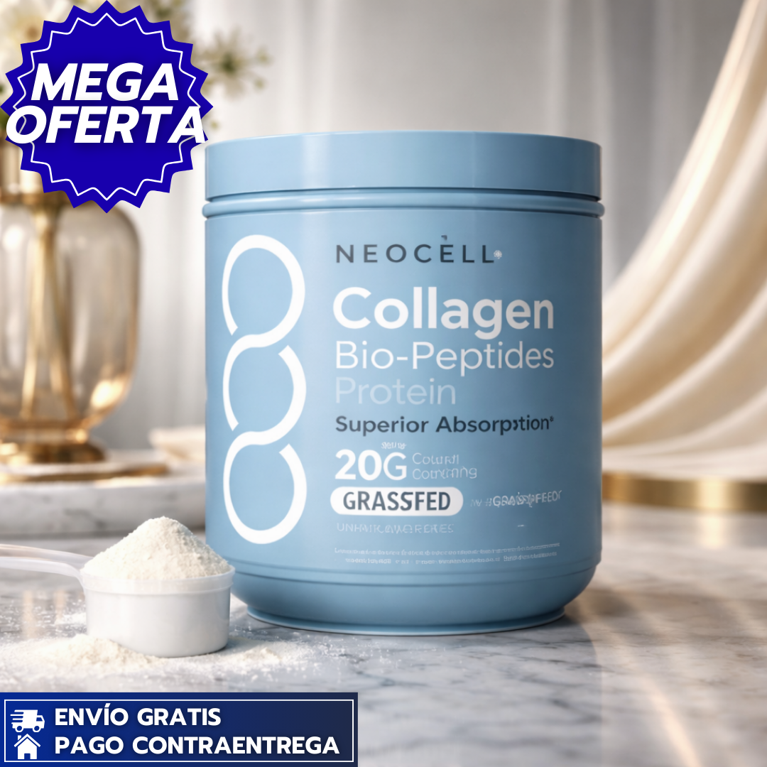 Neocell™ORIGINAL: Colágeno hidrolizado con vitamina C y biotina para piel, cabello, uñas y articulaciones 🦴✨🧴.