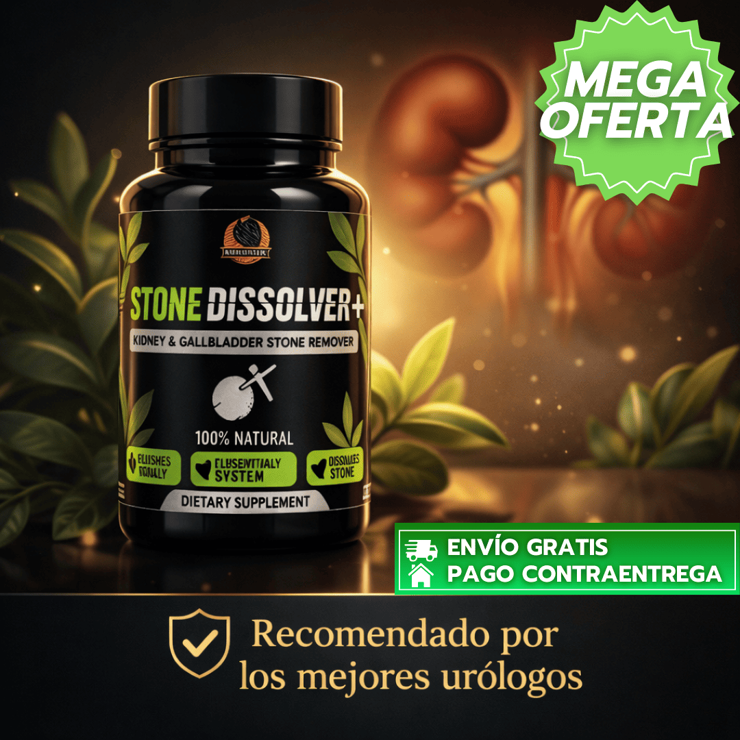 StoneDissolver™: Suplemento natural que ayuda a disolver y eliminar cálculos renales. 🌿💧