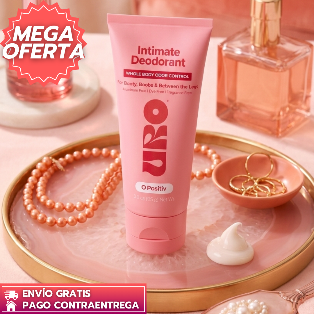 URO™: Desodorante íntimo y corporal en crema que neutraliza olores y brinda frescura duradera sin irritar. ✨💙