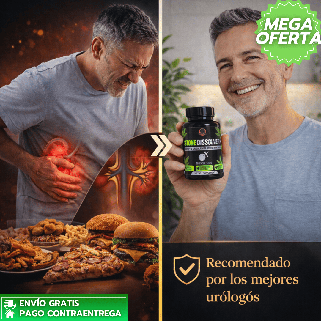 StoneDissolver™: Suplemento natural que ayuda a disolver y eliminar cálculos renales. 🌿💧