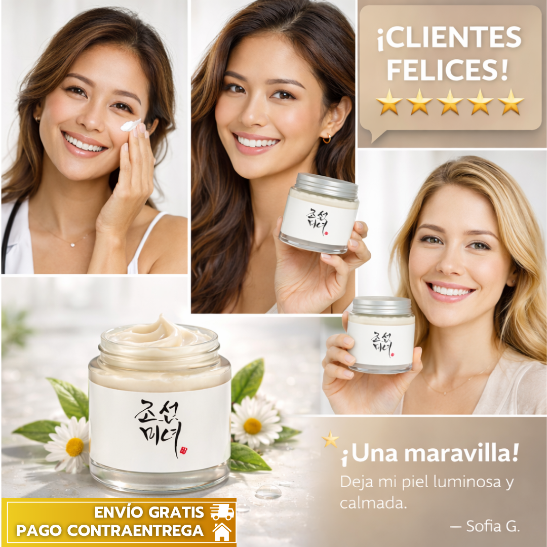 SkinDynasty™:Crema hidratante que aporta luminosidad, calma la piel y suaviza líneas finas. ✨