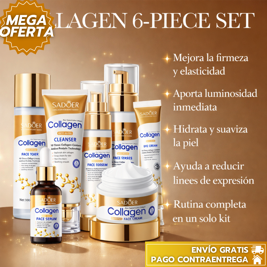 SadoerCollagen™: Kit facial con colágeno que reafirma, hidrata y aporta luminosidad juvenil. 💛✨