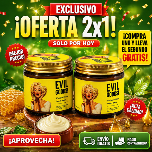 Oferta Especial 2x1 🔥EvilGoods™: Bálsamo de sebo de res que nutre, repara y suaviza la piel de forma natural.