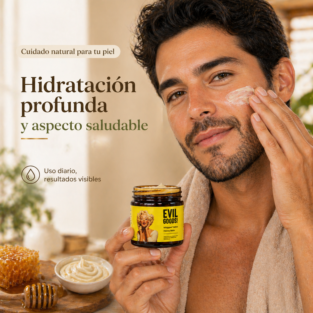 Oferta Especial 2x1 🔥EvilGoods™: Bálsamo de sebo de res que nutre, repara y suaviza la piel de forma natural.